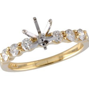 14KT Gold Semi-Mount Engagement Ring