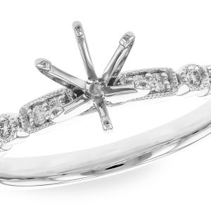 14KT Gold Semi-Mount Engagement Ring