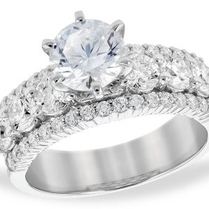 14KT Gold Semi-Mount Engagement Ring