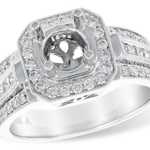 14KT Gold Semi-Mount Engagement Ring