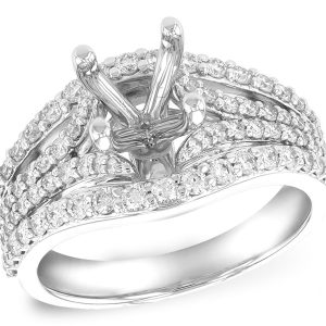 14KT Gold Semi-Mount Engagement Ring