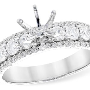 14KT Gold Semi-Mount Engagement Ring