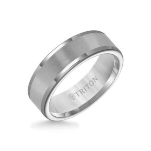 6mm Flat Satin Finish Tungsten Ring