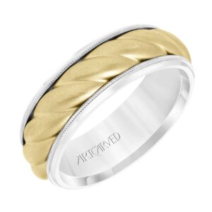 Men's Wedding Band with Soft Sand Finish