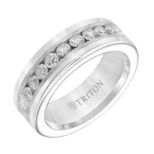 Men's Tungsten Diamond Band