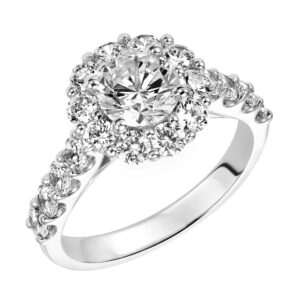 Diamond Halo Engagement Ring