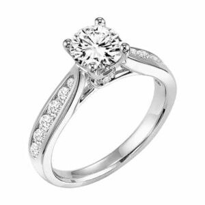 Channel Set Diamond Engagement Ring