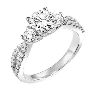 3-Stone Diamond Engagement Ring