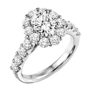 Diamond Halo Engagement Ring