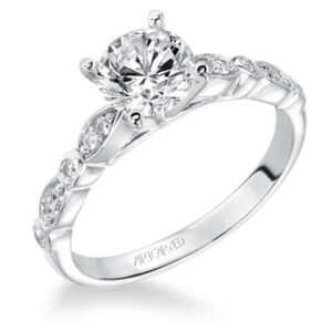 "Clarinda" Pave Diamond Engagement Ring