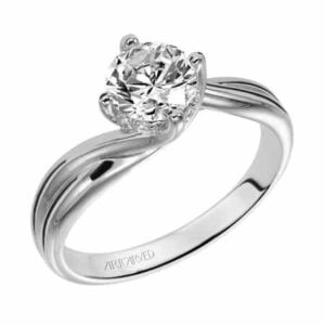 "Whitney" Twisted Bypass Engagement Ring