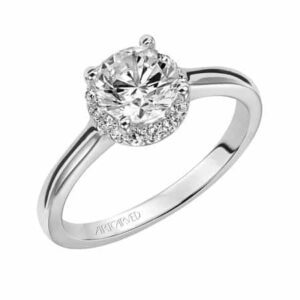 "Allison" Halo Engagement Ring
