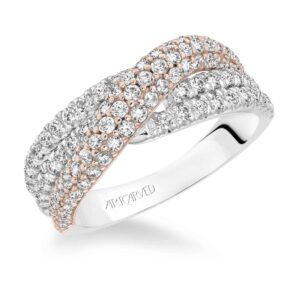 Diamond Two Tone Crossover Anniversary Band