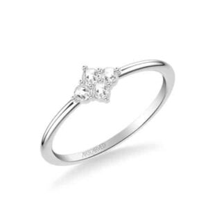 Dainty Rose Cut Diamond Ring